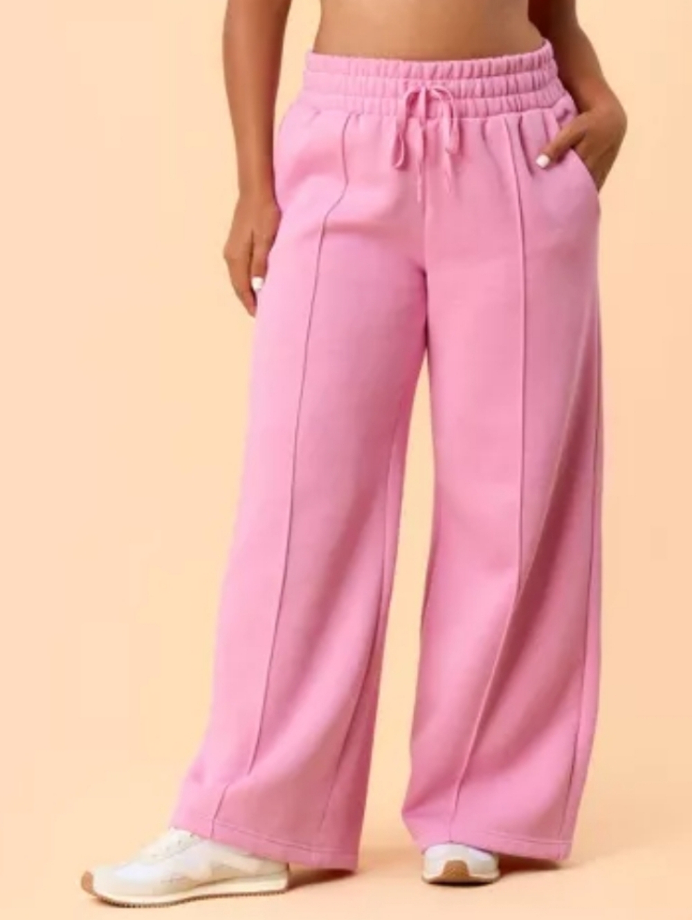 Blogilates Women's Travel Trouser High-Rise Wide Leg Sweatpants
